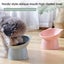Cat Bowl With Raised Posture, Neck Protection, Anti-Ankle, Support Cats Dogs Carousel 5