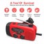Emergency Charger Flashlight Hand Generator Wind up Solar Dynamo FM/AM Radio Carousel 4