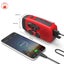 Emergency Charger Flashlight Hand Generator Wind up Solar Dynamo FM/AM Radio Carousel 5