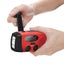 Emergency Charger Flashlight Hand Generator Wind up Solar Dynamo FM/AM Radio Carousel 6