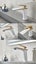 Mixer Tap Hot and Cold Bathroom Toilet White Gold Black Chrome Faucet Deck Mount Carousel 13