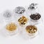7 Boxes Aluminum Nail Flakes Foils Set Gold Silver Irregular Carousel 6