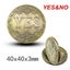 NEW Lucky Coin Bronze embossed YES or NO Collection Gold Coins Carousel 5