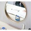 Round Wall Mirror Metal Frame Mirrors Home Decor *Over Stocked* Carousel 7