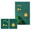 NEW new 2Pcs Gold Metal Palm Leaf Wall Sculptures Home Ornament *Clearance* Carousel 3