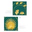 NEW new 2Pcs Gold Metal Palm Leaf Wall Sculptures Home Ornament *Clearance* Carousel 4