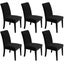 6Pcs Lounge Dining Chairs Covers - Black *Local Clearance* Carousel 2