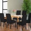 6Pcs Lounge Dining Chairs Covers - Black *Local Clearance* Carousel 3