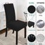 6Pcs Lounge Dining Chairs Covers - Black *Local Clearance* Carousel 4
