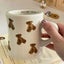 Wudruncy Cute Bear Mug Vintage Creamy Ceramic Coffee Latte Cups Carousel 4