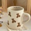 Wudruncy Cute Bear Mug Vintage Creamy Ceramic Coffee Latte Cups Carousel 5