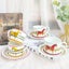 Luxurious Tea Cup Set of 2 Vintage Art Bone China Ceramic Tea Coffee Carousel 2