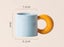 Wudruncy Nordic Contrast Color Curved Moon Cup Coffee Ceramic Mug Carousel 1