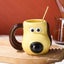 Wudruncy Cute Boss Dog Ceramic Mug Funny Cartoon Coffee Cup Large Carousel 3