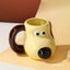 Wudruncy Cute Boss Dog Ceramic Mug Funny Cartoon Coffee Cup Large Carousel 4