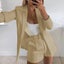 autumn and winter solid color lapel slim office lady cardigan Carousel 6