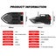 Fishing Bait Boat 500m Remote Control Bait Boat Dual Motor Fish Finder 2KG Carousel 9