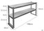 Stainless steel overbench double shelving 1500mm L x 300mm D x 600mm H - 2 tier Carousel 3