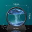 Moving Sand Art,3D Dynamic Sand Art Liquid Motion,Round Glass 3D Deep Sea Sand Carousel 7