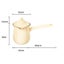 Mini Enamel Milk Pan Multipurpose Milk Warmer With Lid High Carousel 7