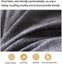120CM Cotton Linen Filled Triangular Wedge Bed Cushion-Black Gray Carousel 7