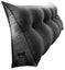 120CM Cotton Linen Filled Triangular Wedge Bed Cushion-Black Gray Carousel 9