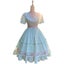 Elegant Lolita dress Mid-Length Sweet Princess Dancing Party Slim Carousel 7
