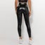 Sexy PU Leather Leggings Women's High Waist Elastic Hip Lifting Shiny Carousel 4