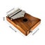 17 Keys Electric Kalimba Mbira Solid Acacia Thumb Piano Link Pickup With Bag 3 Carousel 2