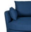Austin Swivel Linen Snuggle Armchair Navy Carousel 3
