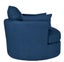 Austin Swivel Linen Snuggle Armchair Navy Carousel 4