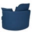 Austin Swivel Linen Snuggle Armchair Navy Carousel 5