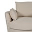 Austin Swivel Linen Snuggle Armchair Beige Carousel 5