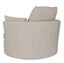 Austin Swivel Linen Snuggle Armchair Beige Carousel 7