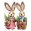 Year Easter Straw Easter Rabbit Decoration with Clothes Happy Easter Carousel 2
