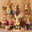 Year Easter Straw Easter Rabbit Decoration with Clothes Happy Easter Carousel 4