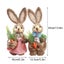 Year Easter Straw Easter Rabbit Decoration with Clothes Happy Easter Carousel 7