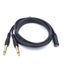 1.5m 3.5mm 1/8" TRS Stereo Female to 2 Dual 1/4 Inch 6.35mm Mono TS Carousel 1