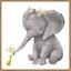 Thin Floating Frame - Jnr - Sharing is Caring Elephant - 30x30cm Carousel 1