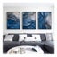 Blue Gold Marble Set Of 3 Black Frame Canvas Wall Art Carousel 3