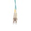 DYNAMIX 2M 50u LC/LC OM3 Fibre Lead (Duplex, Multimode) Aqua LSZH Jacket Carousel 3