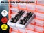 60 Drawer Workshop Tool Storage Bin Chest - Freestanding or Wall Mounted Cabinet Carousel 8