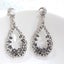 Rhinestone Encrusted Tear Drop Earrings Carousel 2