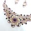 Purple Rhinestone Jewellery Set Carousel 3