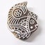 Fish Hand Carved Indian Block Stamp Carousel 1