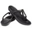 Crocs - Sanrah Metalblock Flat Flip Jandal Black Carousel 1