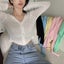 Slimming Cardigan Women V-neck Single-breasted Fashion All-match Carousel 1