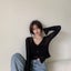 Slimming Cardigan Women V-neck Single-breasted Fashion All-match Carousel 6