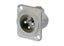 Neutrik - NC3MD-LX - 3 pole male receptacle, solder cups, Nickel housing, sil... Carousel 1