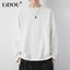 Spring New Solid Color Long Sleeve T-shirt Man Round Neck Harajuku Carousel 2